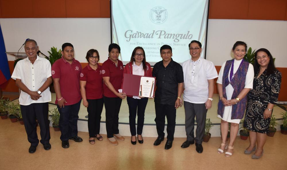 UPV Sentro ng Wikang Filipino, awardee sa 3rd Gawad Pangulo: Excellence in Public Service