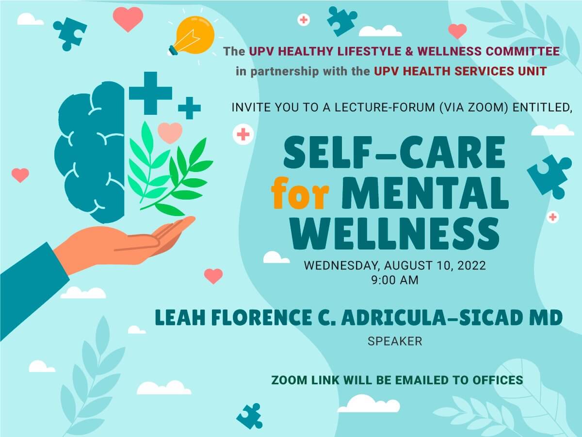 The UPV Healthy Lifestyle and Wellness Committee sponsors webinar on maintaining mental wellness