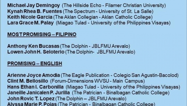 Student writers win in reg’l journ workshop