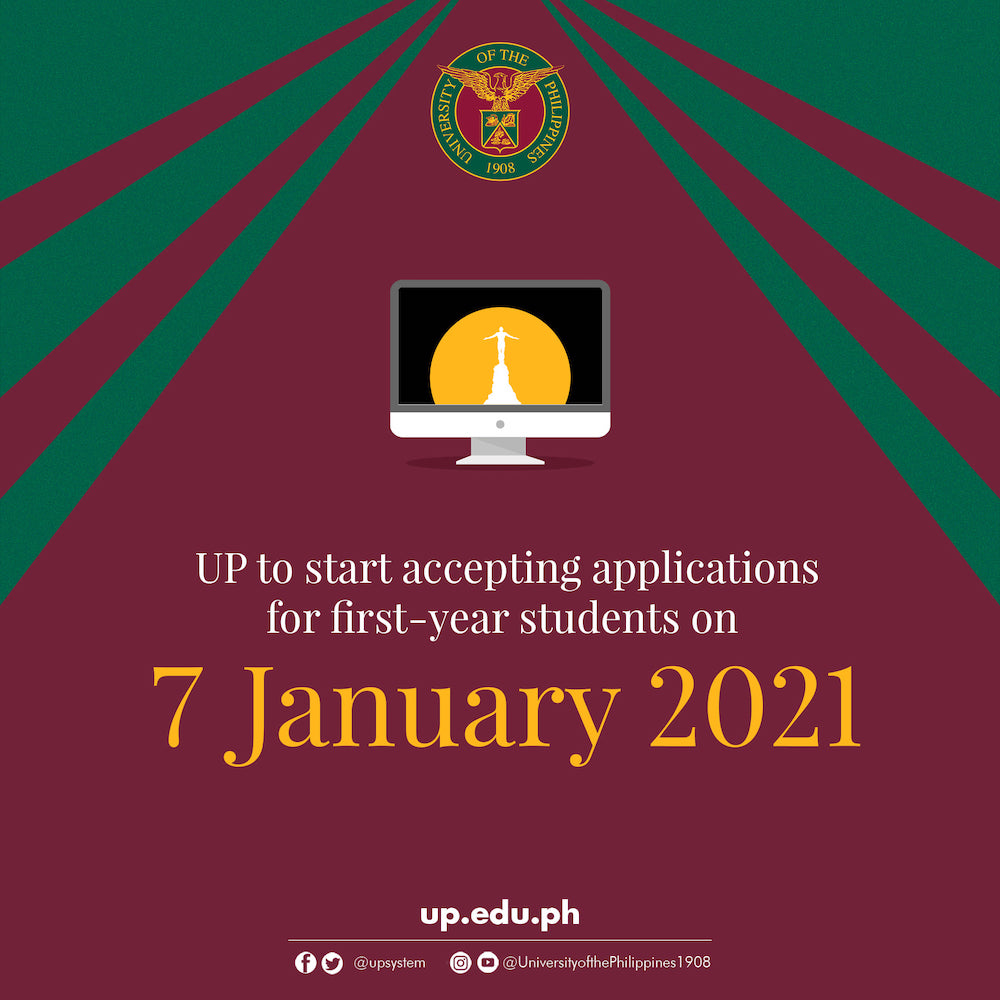 UP to start accepting applications for first-year students on Jan. 7