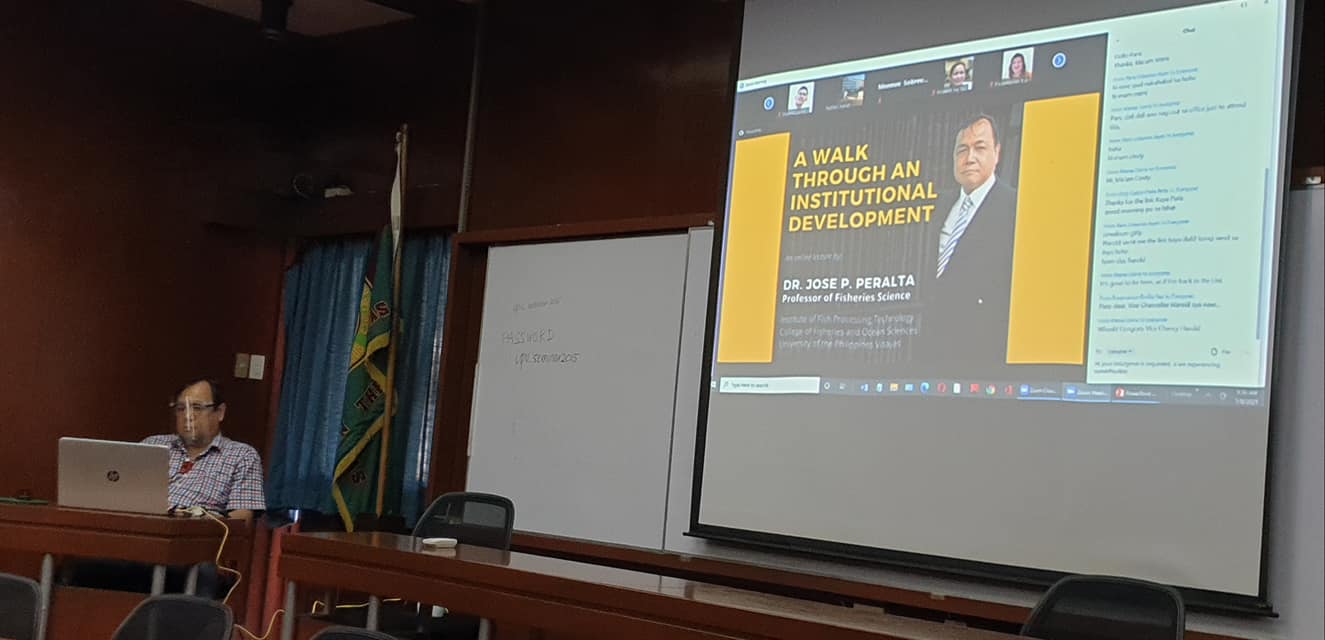 Peralta marks retirement with online lecture