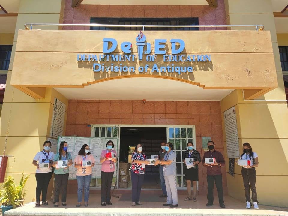 UPV turns over laptops and cameras to DepEd - Antique for the Cultural Mapping Project