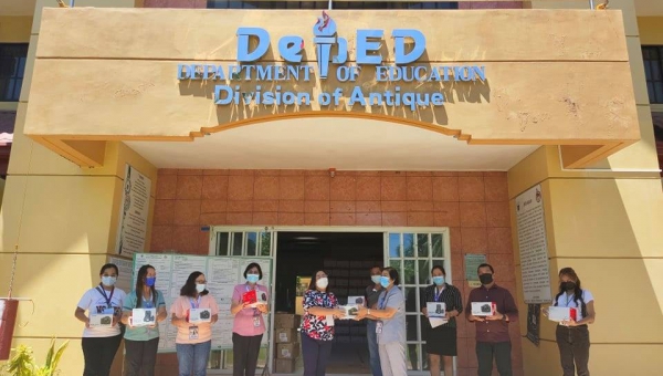 UPV turns over laptops and cameras to DepEd - Antique for the Cultural Mapping Project
