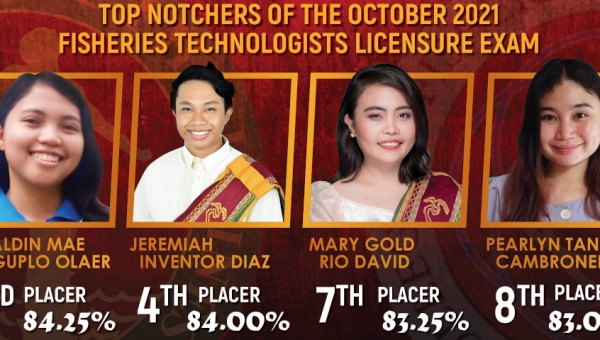 Four UPV fish grads top Fish Tech Licensure Exam