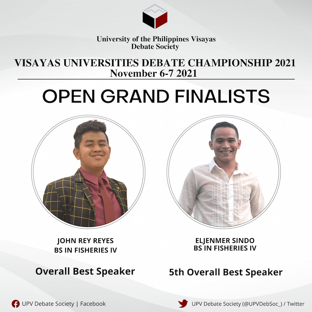 UPV Debate Society dominate Visayas Universities Debating Championship 2021