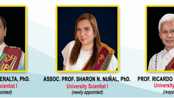 3 UPV-CFOS faculty members get new and retained UP Scientist ranks
