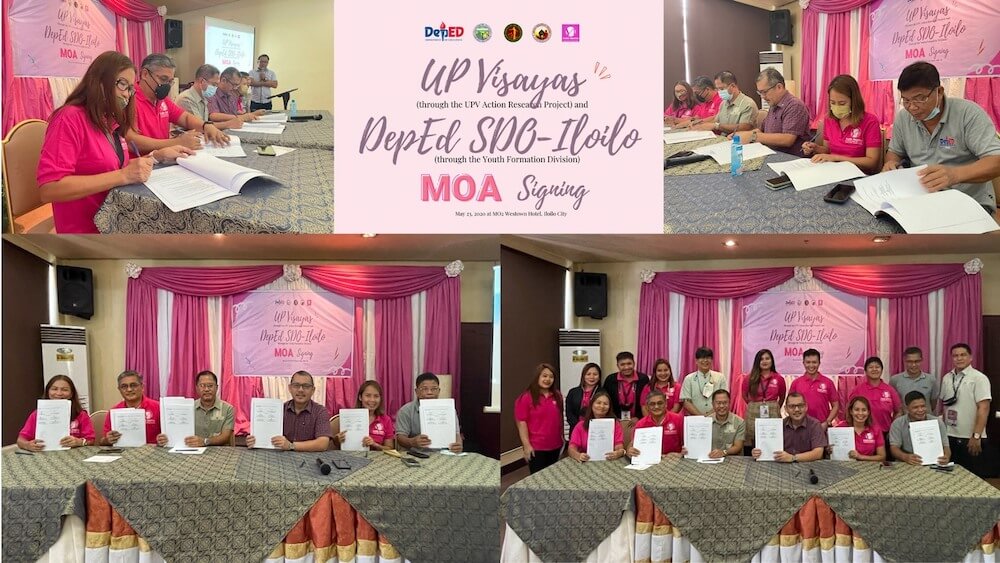 UPV-DepEd SDO-Iloilo to advance civic learning, signs MOA for province-wide collaboration for youth formation
