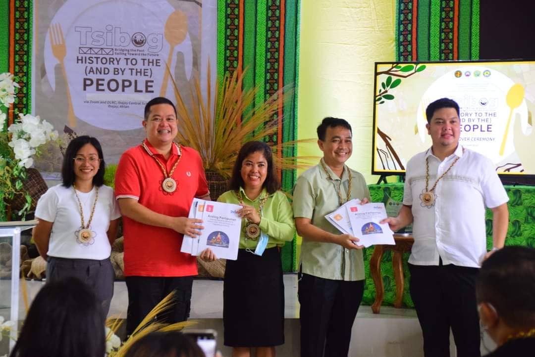 UPV-CHED TSIBOG team turns over learning materials on culture and heritage to Ibajay and DepEd Aklan