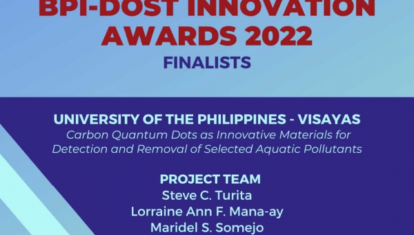 UPV's innovation project is a finalist in the BPI-DOST Innovation Awards 2022