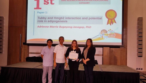 UPV BioDiv faculty bags first place in the national oral research paper presentation competition on health research