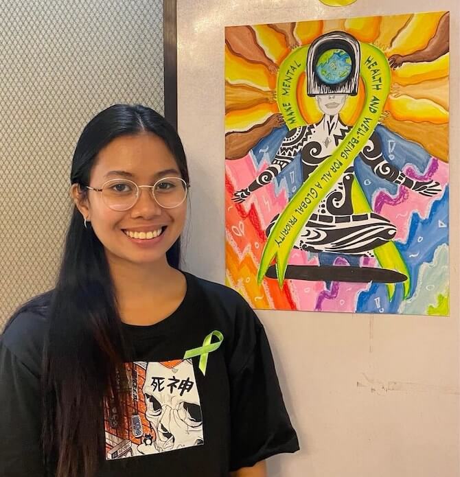 Psych student places 2nd in DOH-6’s Mental Health Day art tilt
