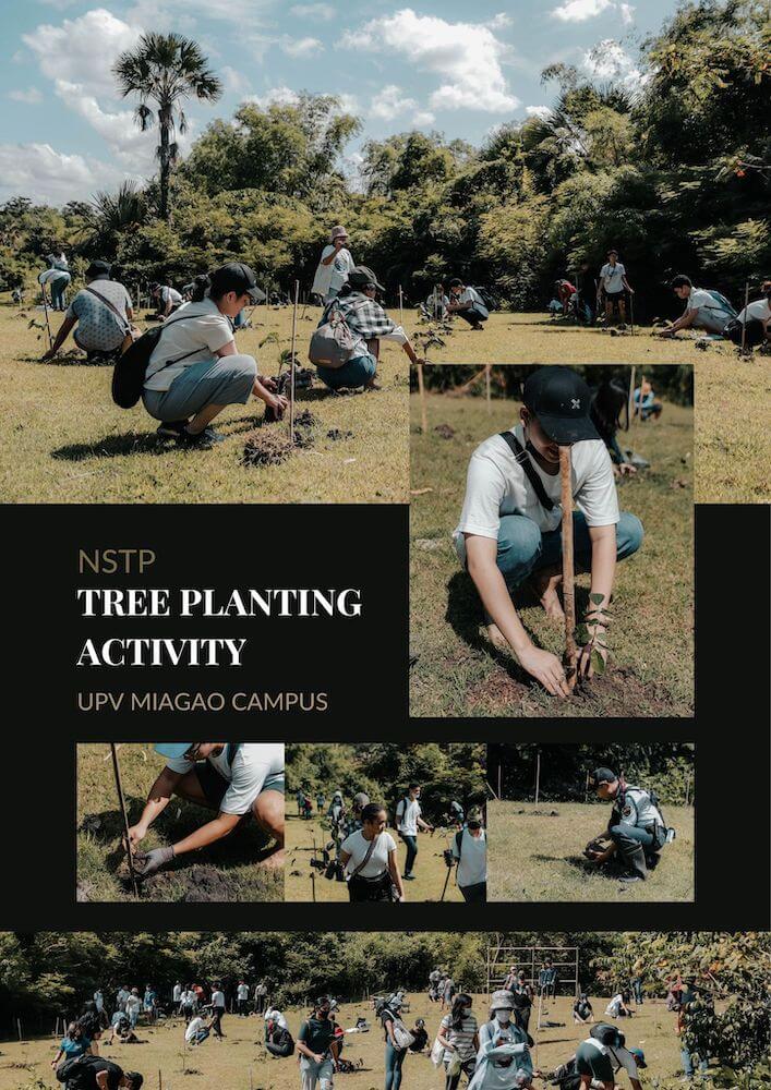 NSTP students plant trees at the UPV Miagao campus 