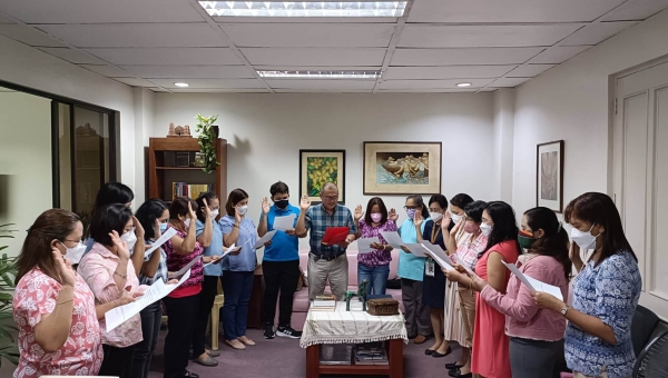 Newly-elected REPSA officers take oath