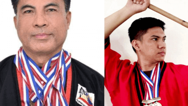 Two PE faculty members win gold medals at the Arnis Virtual Anyo National event