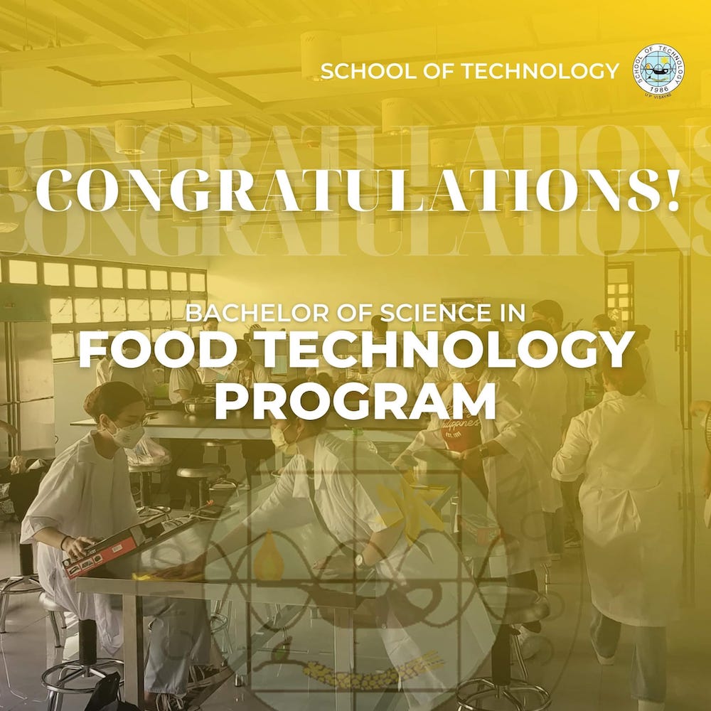 BS Food Technology Program of SOTECH Receives its Certificate of Compliance from PRC