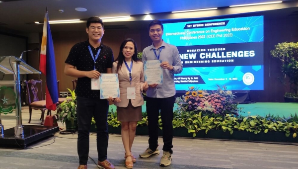 SOTECH Chemical Engineering faculty attend and present research at the International Conference on Engineering Education - Philippines 2022