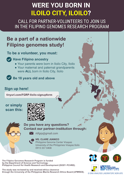 Philippine Genome Center Visayas to take part in Filipino Genomes Research Program, study to impact anthropology, forensics, and evolution