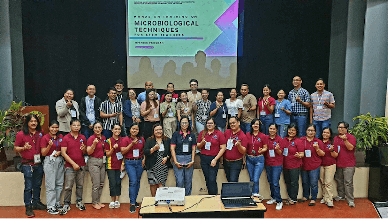 PSBMB-VC, CFOS-IFPT conduct training on microbiological techniques for STEM teachers 
