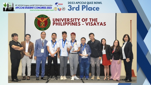 SOTECH wins 3rd place during the Asian Pacific Confederation of Chemical Engineering (APCChE) National Chemical Engineering Quiz Bowl