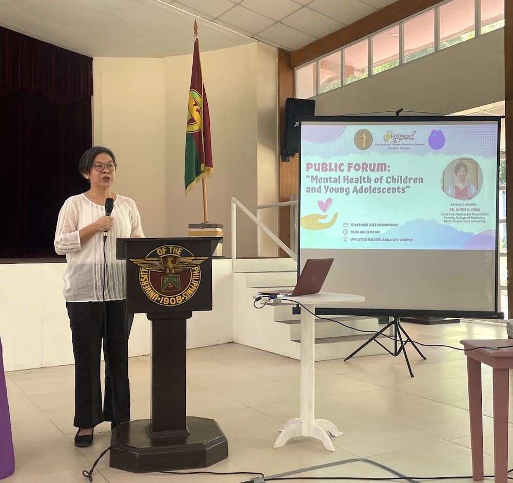 UPV GDP holds public forum that tackles children’s mental health