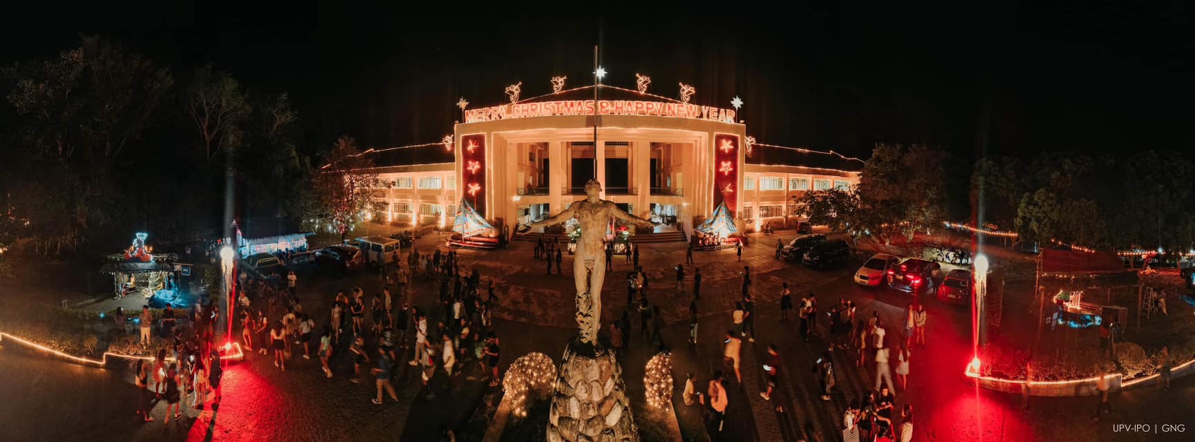 UPV illuminates its Miagao campus for the Christmas season