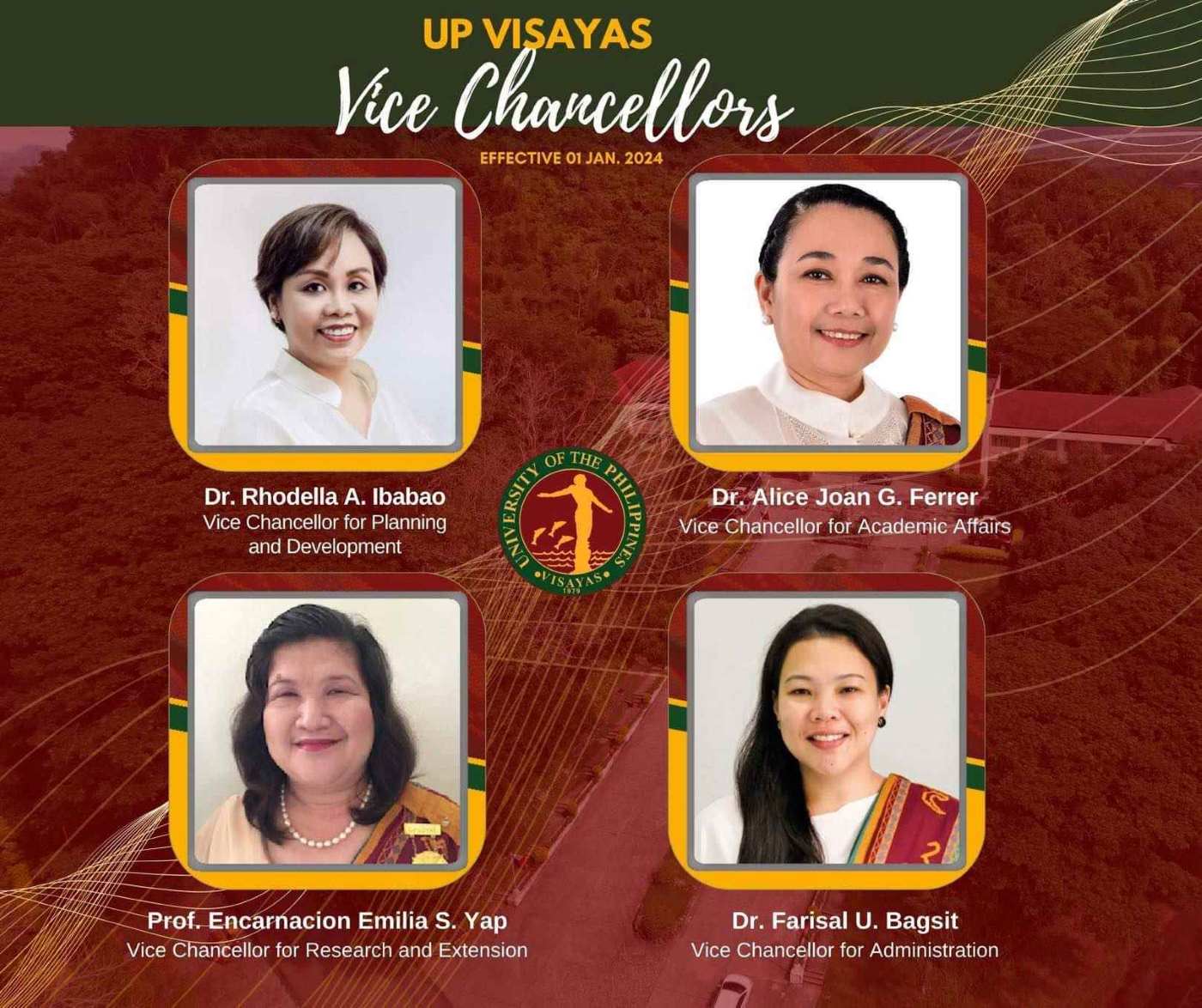 BOR approves UPV’s three new Vice Chancellors, confirms VC Ibabao’s ad interim appointment