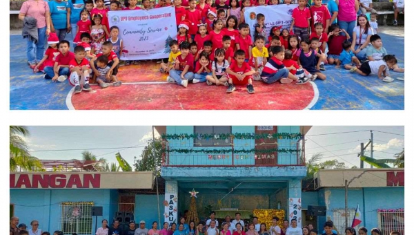 Children from Brgy. Malagyan & Brgy. Lumangan received Christmas presents from the UPV community