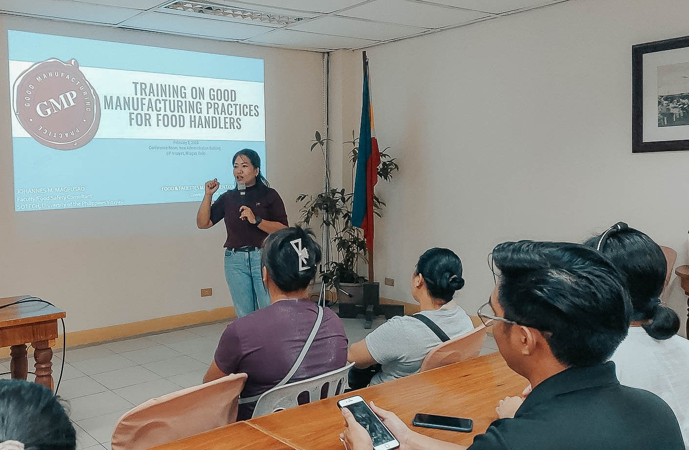 Food handlers in the Miagao campus get training on food safety