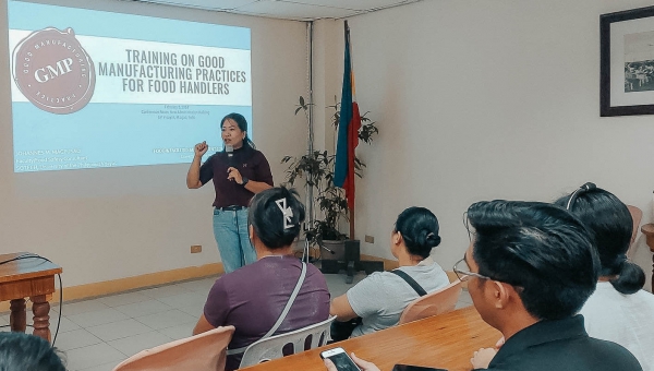 Food handlers in the Miagao campus get training on food safety