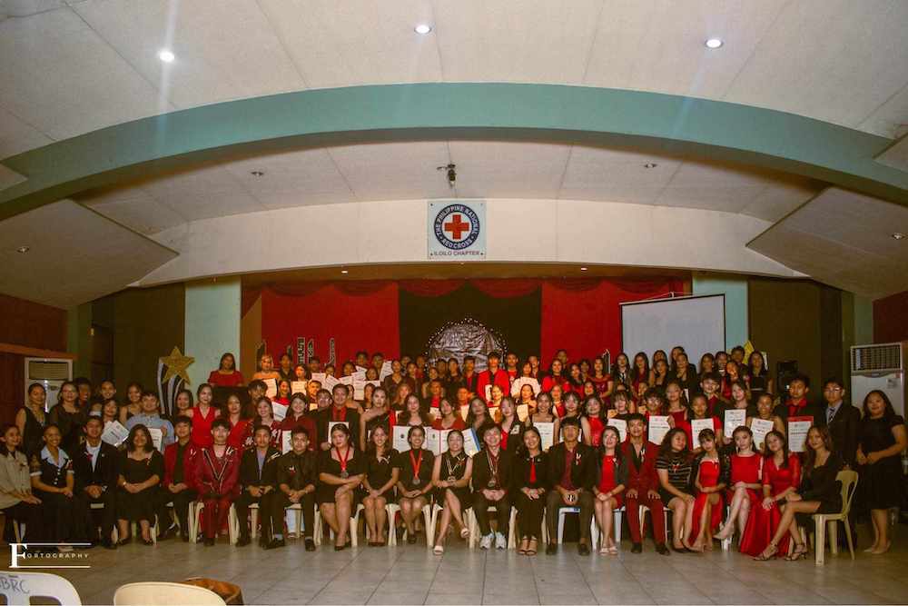 UPHSI Senior Red Cross Youth Council receives recognition during Red Cross Youth Philippines - Iloilo Chapter Awards