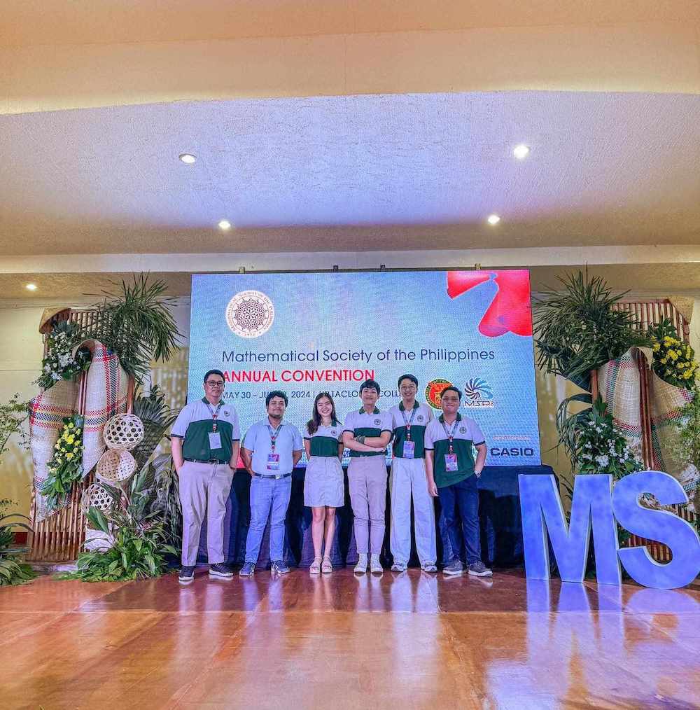 Applied Mathematics students and Math faculty members join the 2024 Mathematical Society of the Philippines Annual Convention