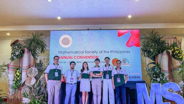 Applied Mathematics students and Math faculty members join the 2024 Mathematical Society of the Philippines Annual Convention