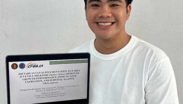 BS in Fisheries student garners award at international conference in Indonesia