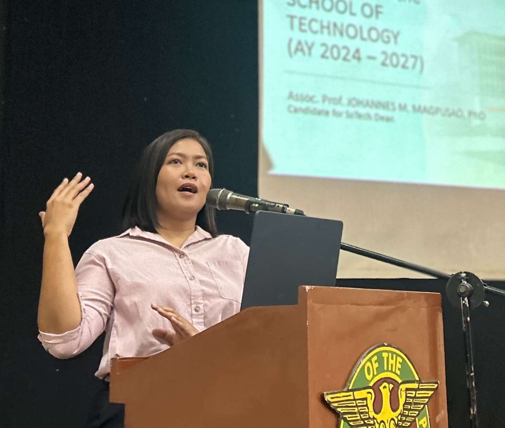 Magpusao bares plans and programs as lone SoTech Dean nominee; Bautista holds SoTech state address