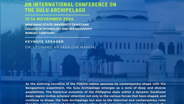 UP-CIDS and MSU Tawi-Tawi mounts international conference on the Sulu Archipelago 