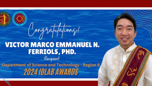 Ferriols receives DOST-6 2024 Idlab Awards