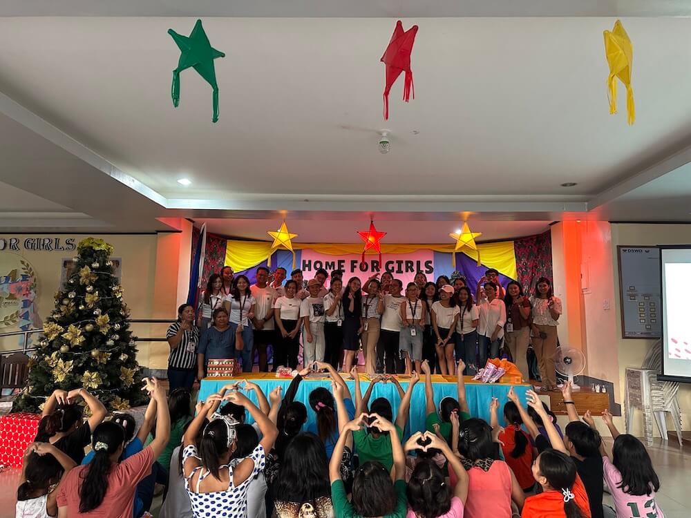 UPV College of Management students spread love and joy during the holiday season in Home for Girls in Cabatuan, Iloilo