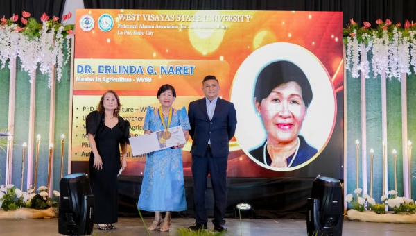 UPV Retired Career Scientist/ Researcher, Dr. Naret  bags the WVSU Outstanding Alumnus Award