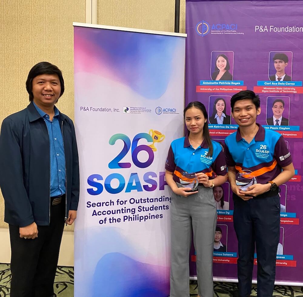 BSA students recognized in the 26th Search for Outstanding Accountancy Students of the Philippines (SOASP)