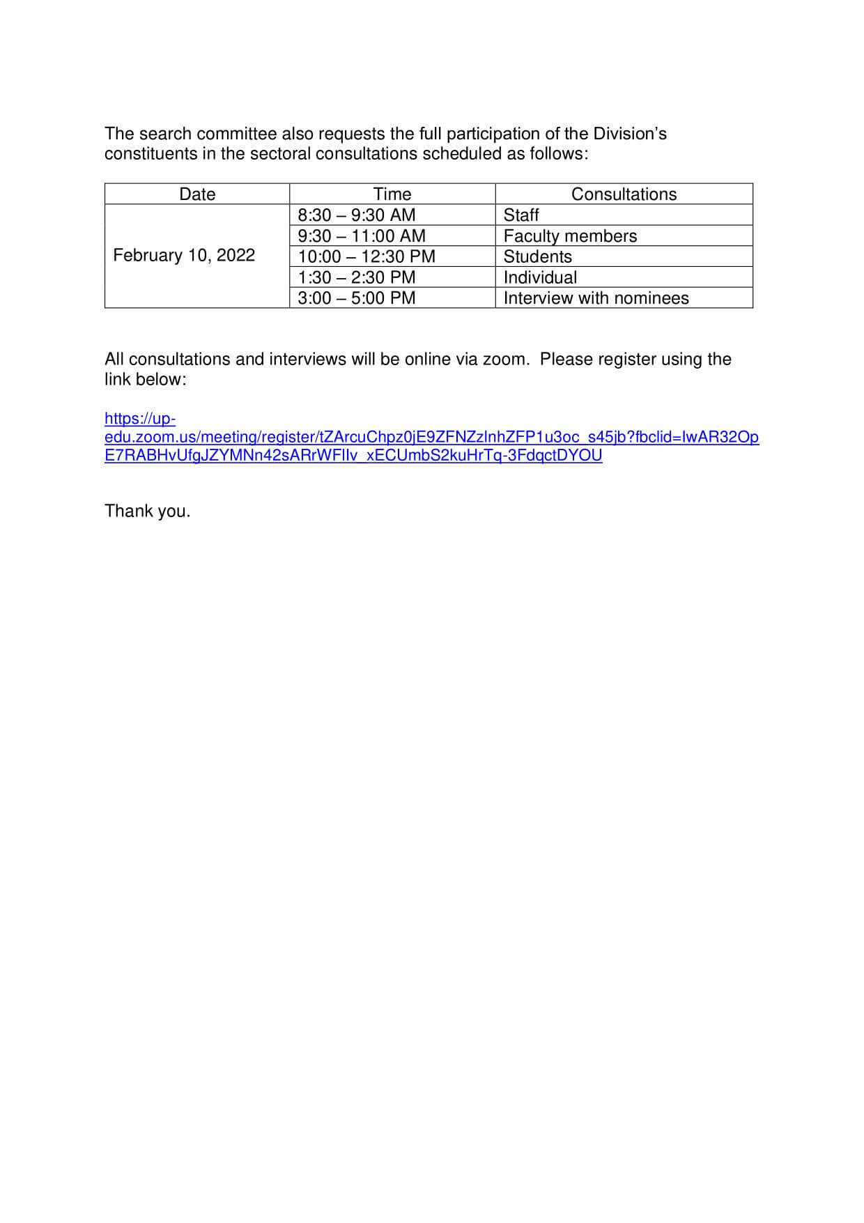 biosci chair search4 2022