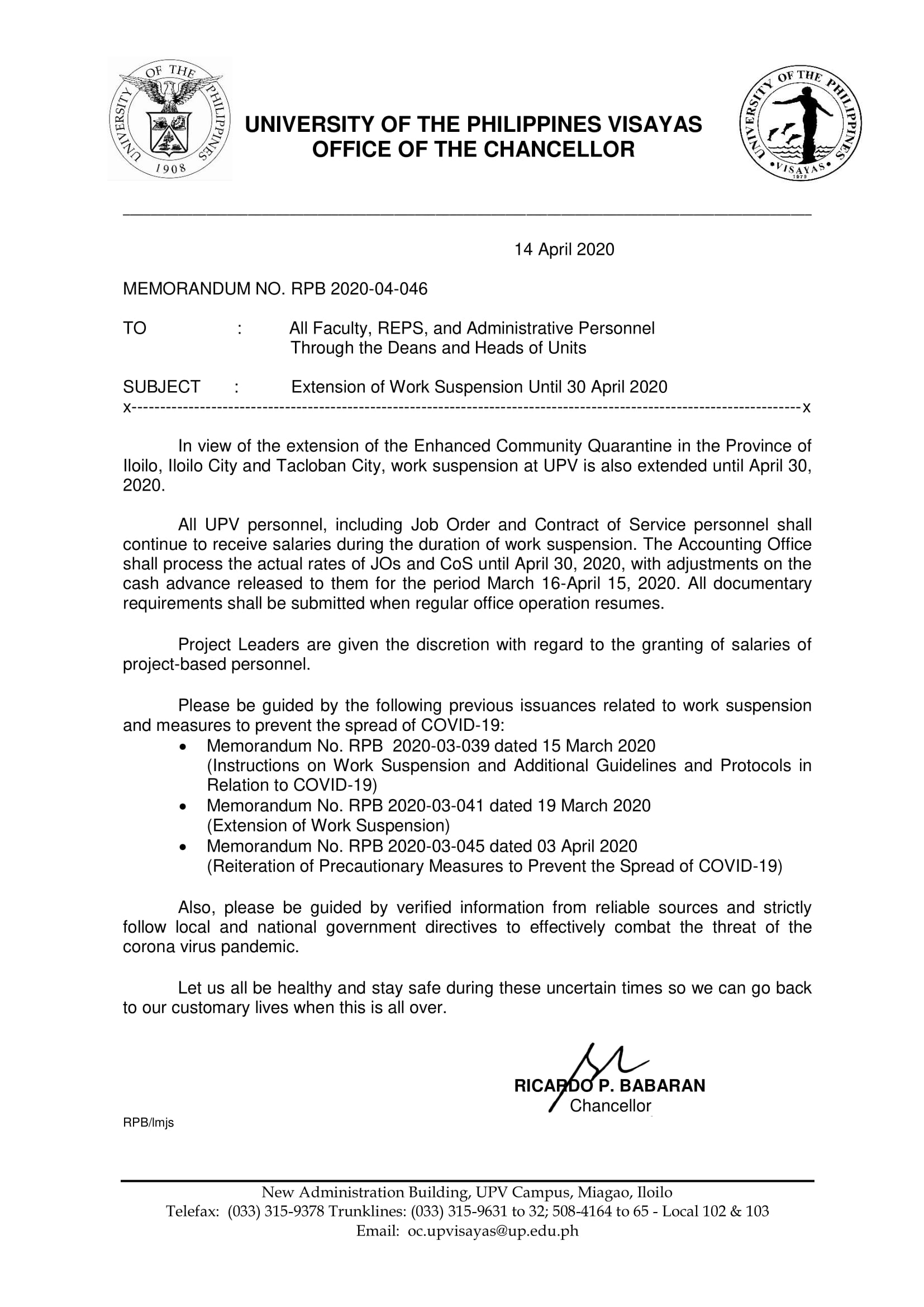 Extension Of Work Suspension Until 30 April 2020 extension-of-work-suspension-until-30-april-2020