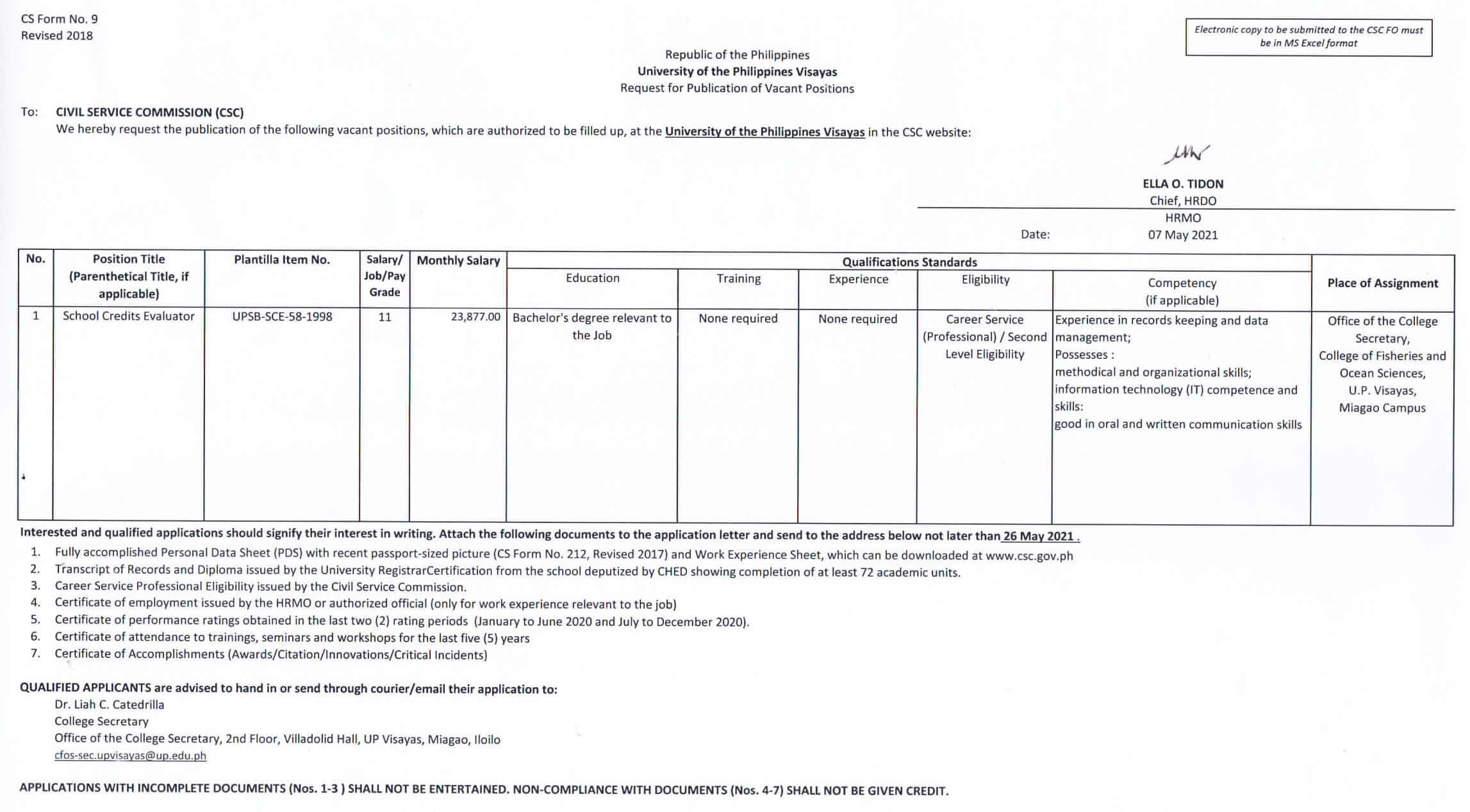 hiring cfos cs sce 050721