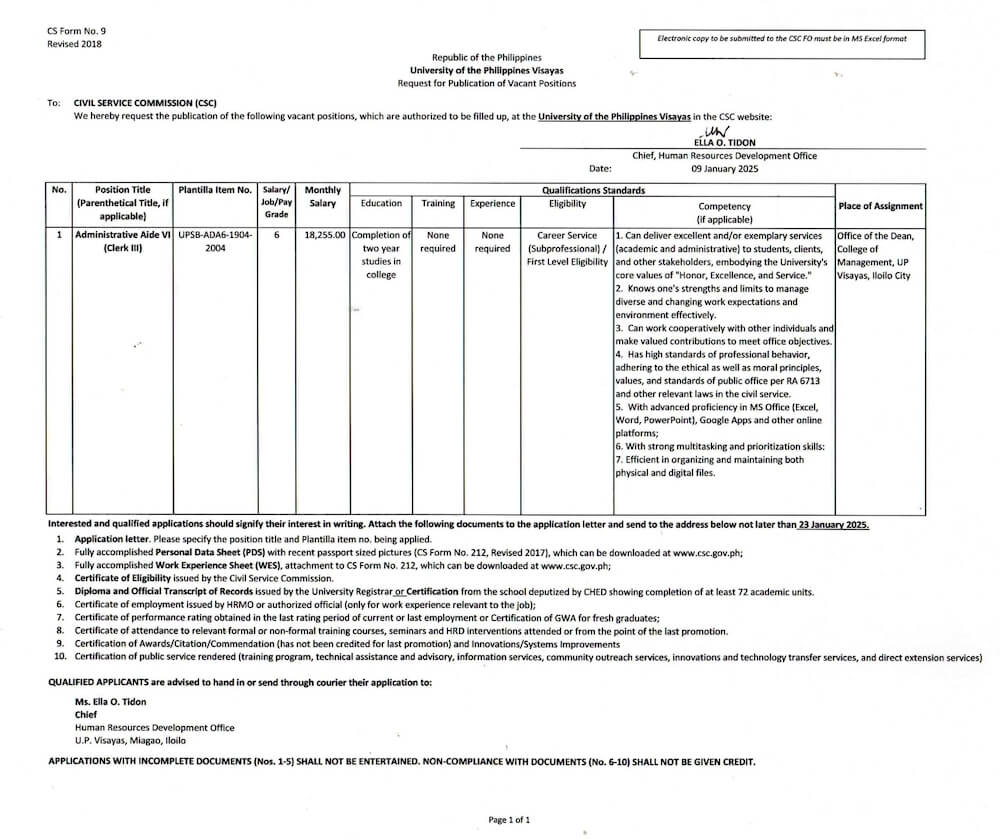 hiring cm aaide6 0125
