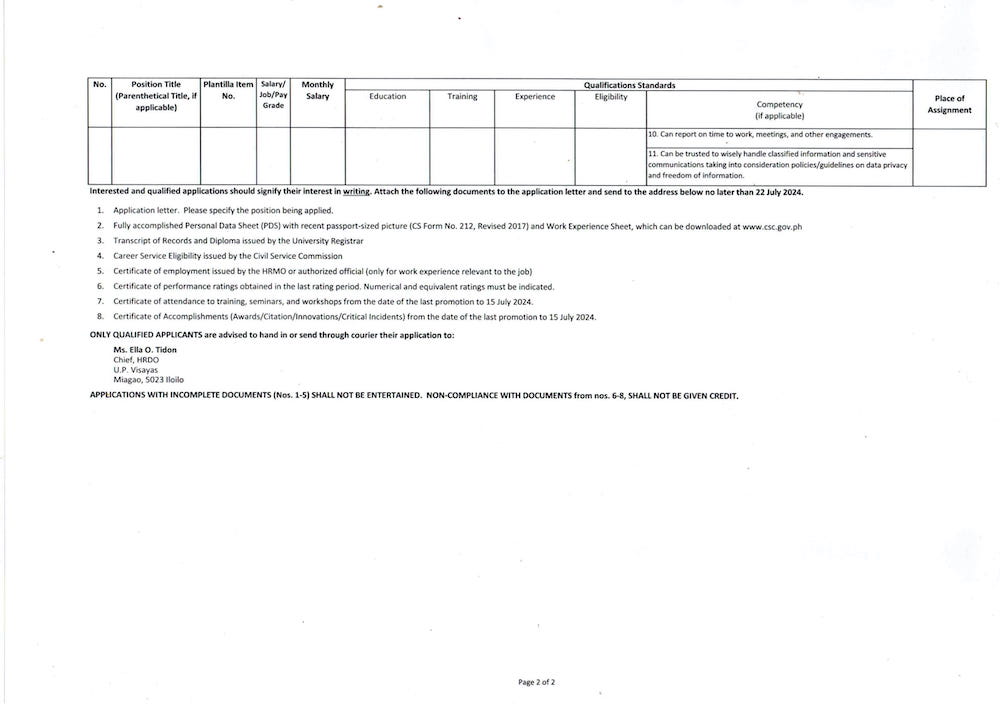 hiring hrdo sao hrmo4 2 0724