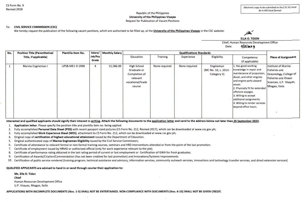 hiring imfo marine engineman1 0923