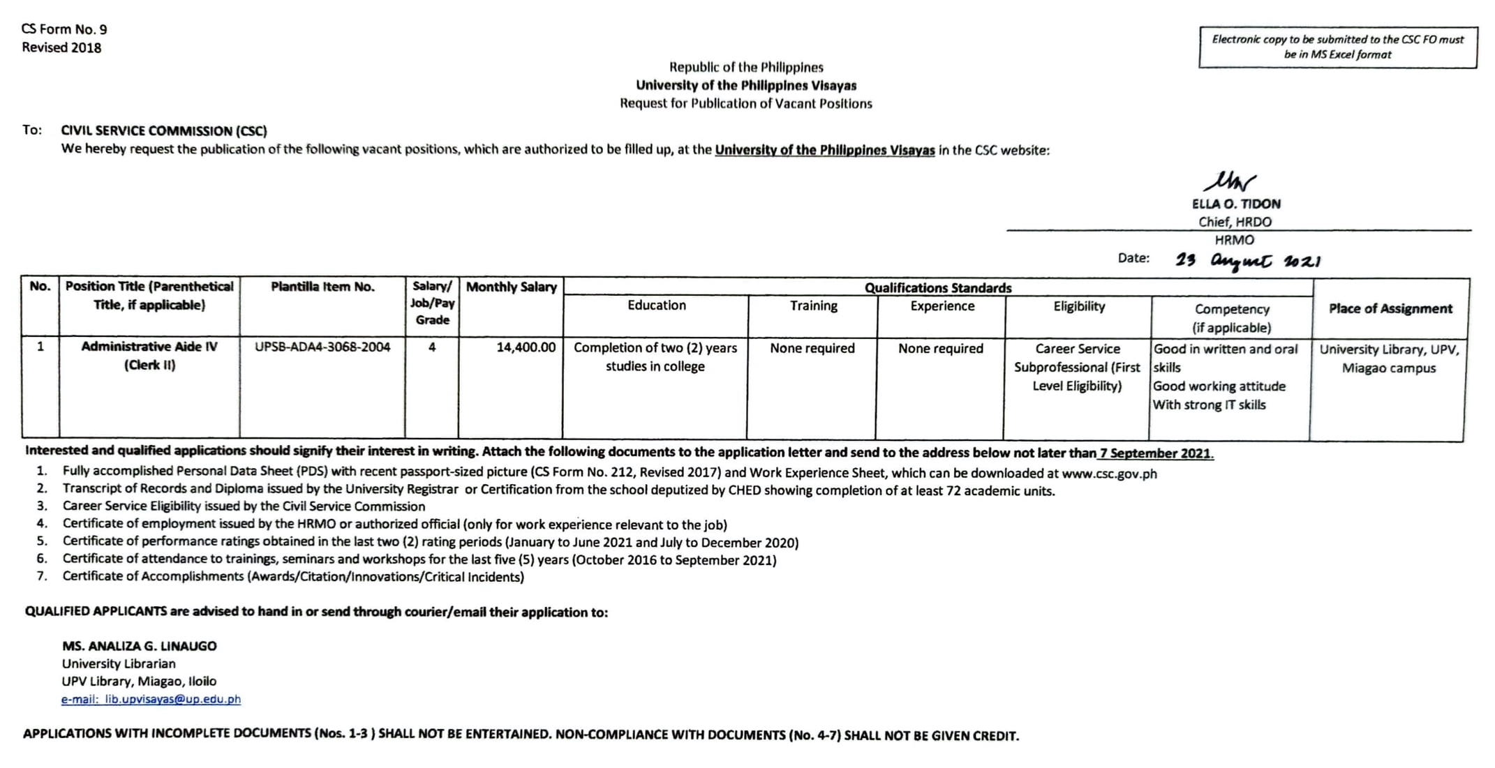 hiring library aaide4 0821