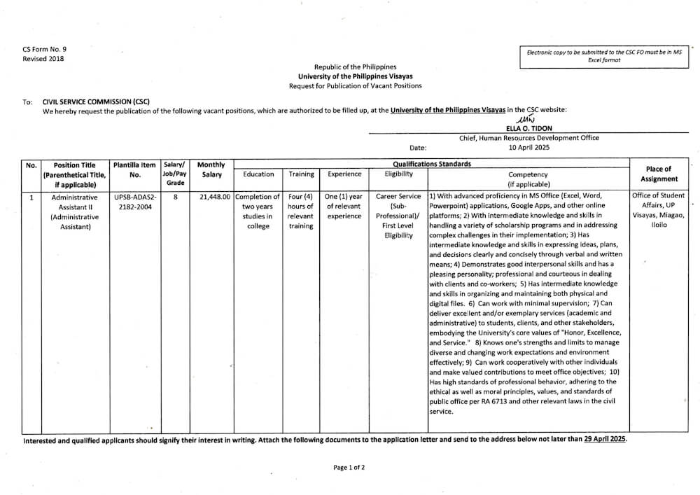 hiring osa aasst2 1 0425