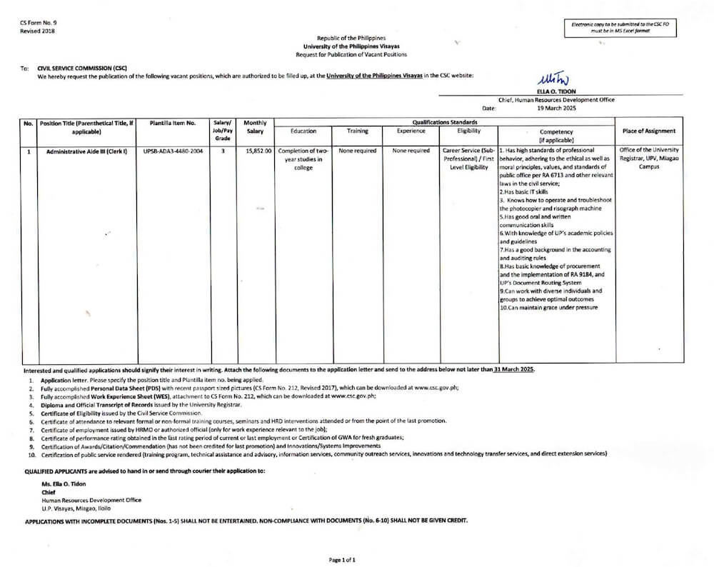 hiring our aaide3 0325