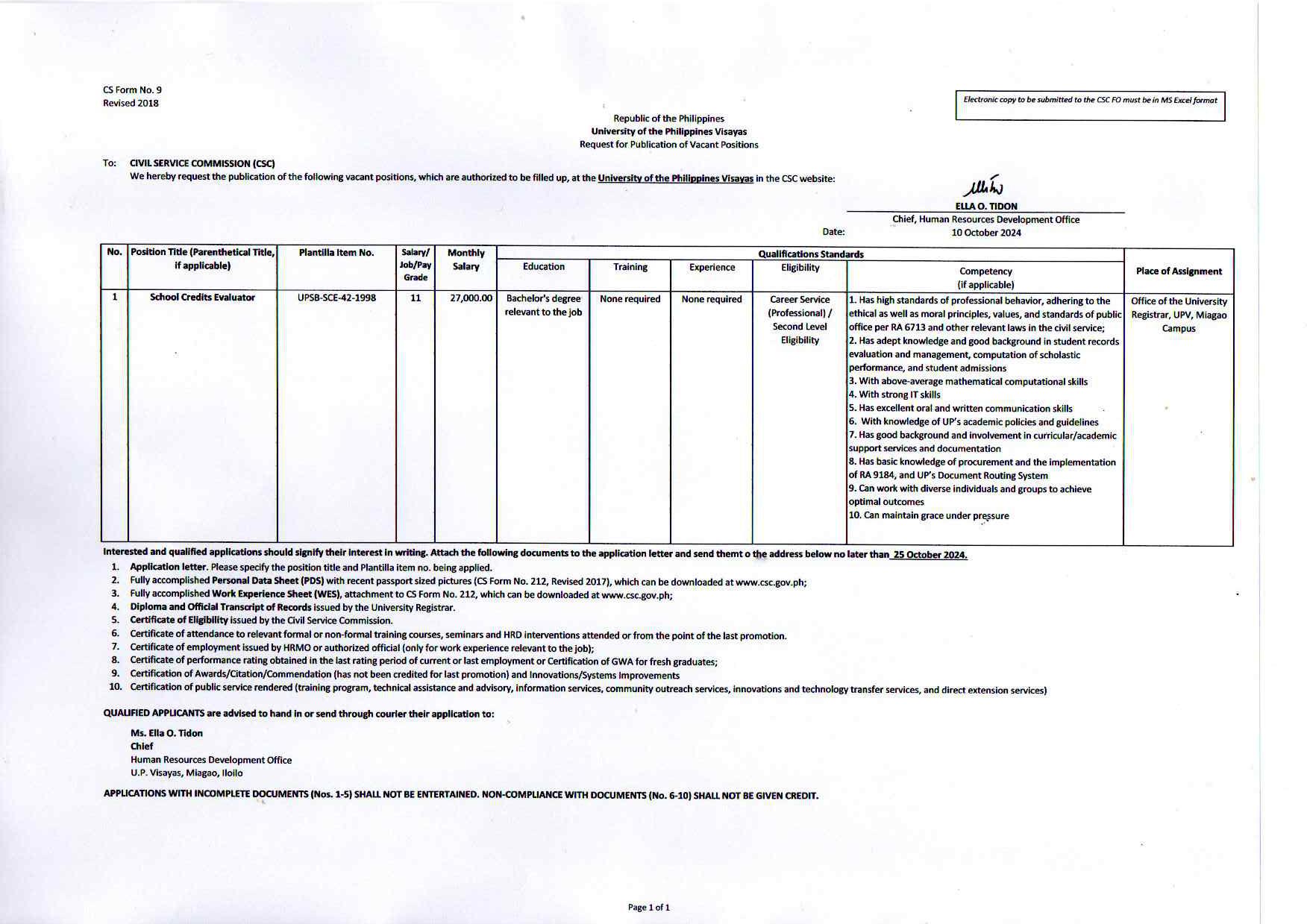 hiring our sce 1024