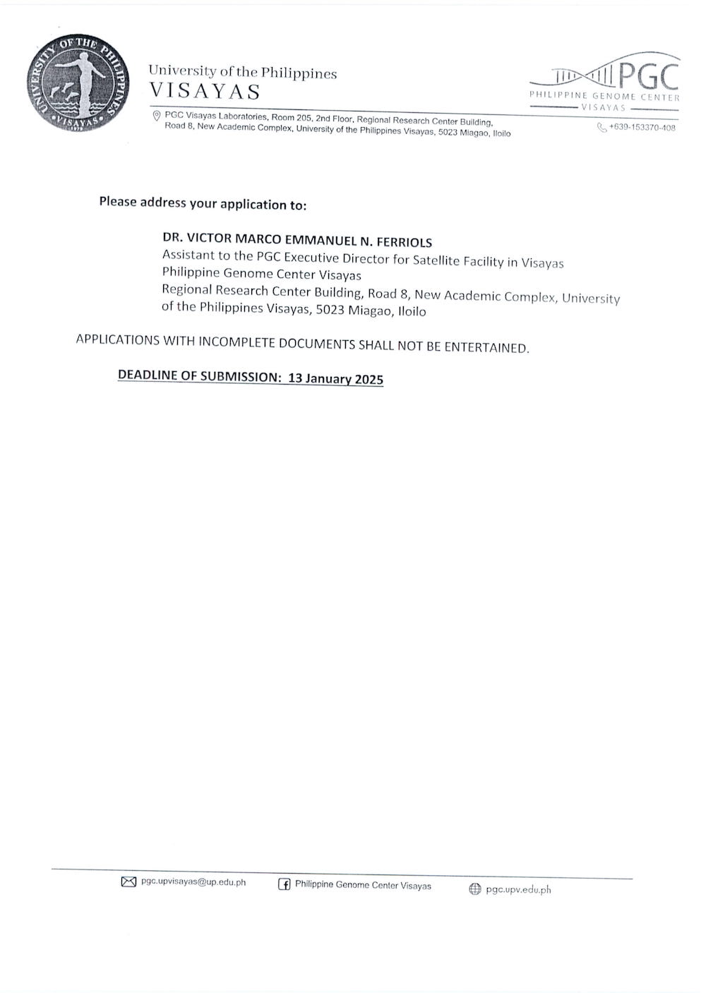hiring pgc ur1 0125 3